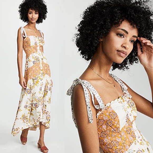 NWT Free People Lover Boy Floral Maxi Dress - Picture 2 of 8